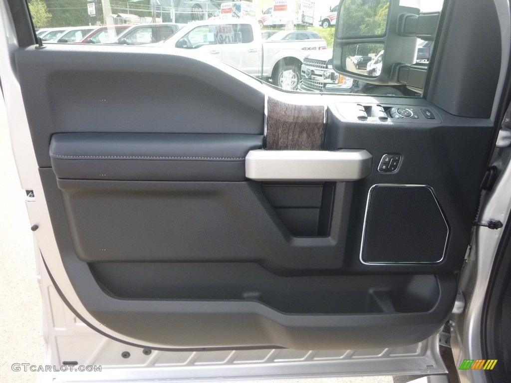 2019 Ford F250 Super Duty Lariat Crew Cab 4x4 Black Door Panel Photo #129690977