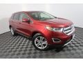2017 Ruby Red Metallic Ford Edge Titanium AWD  photo #7