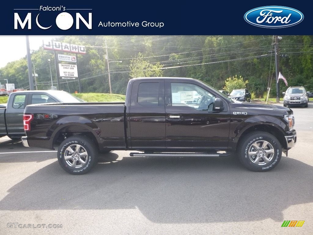 2018 F150 XLT SuperCab 4x4 - Magma Red / Light Camel photo #1