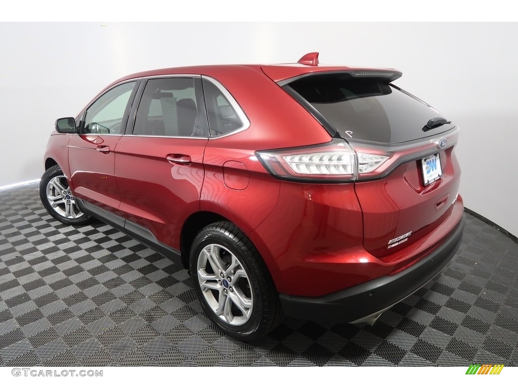 2017 Edge Titanium AWD - Ruby Red Metallic / Ebony photo #12