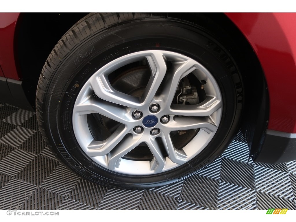 2017 Edge Titanium AWD - Ruby Red Metallic / Ebony photo #28