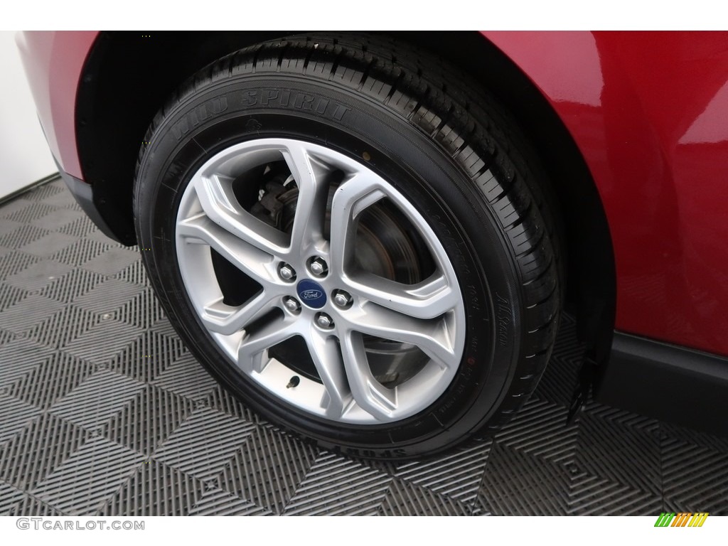 2017 Edge Titanium AWD - Ruby Red Metallic / Ebony photo #29