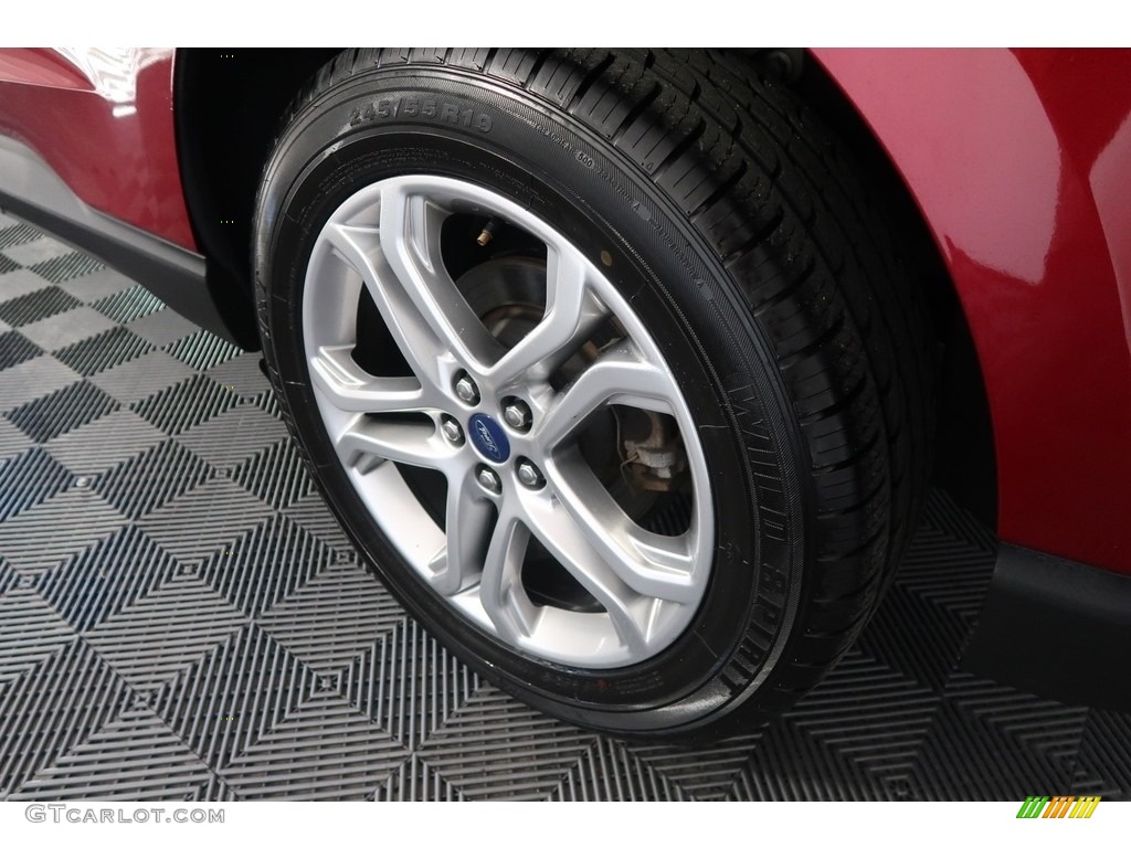 2017 Edge Titanium AWD - Ruby Red Metallic / Ebony photo #30