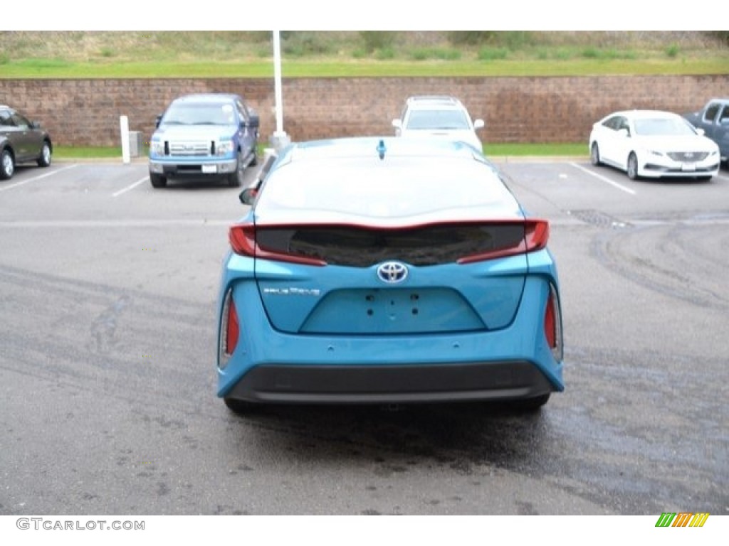 2017 Prius Prime Advance - Blue Magnetism / Gray photo #5