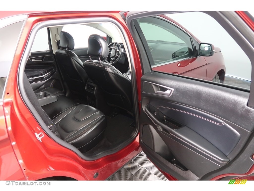 2017 Edge Titanium AWD - Ruby Red Metallic / Ebony photo #38