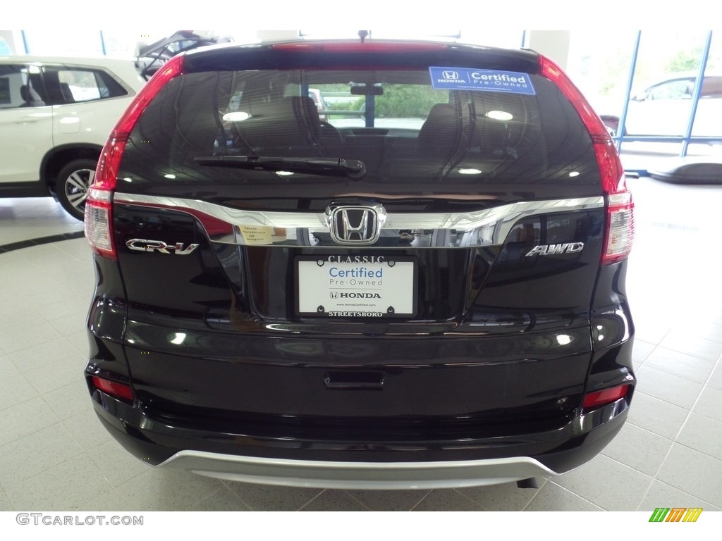 2016 CR-V EX AWD - Crystal Black Pearl / Black photo #14