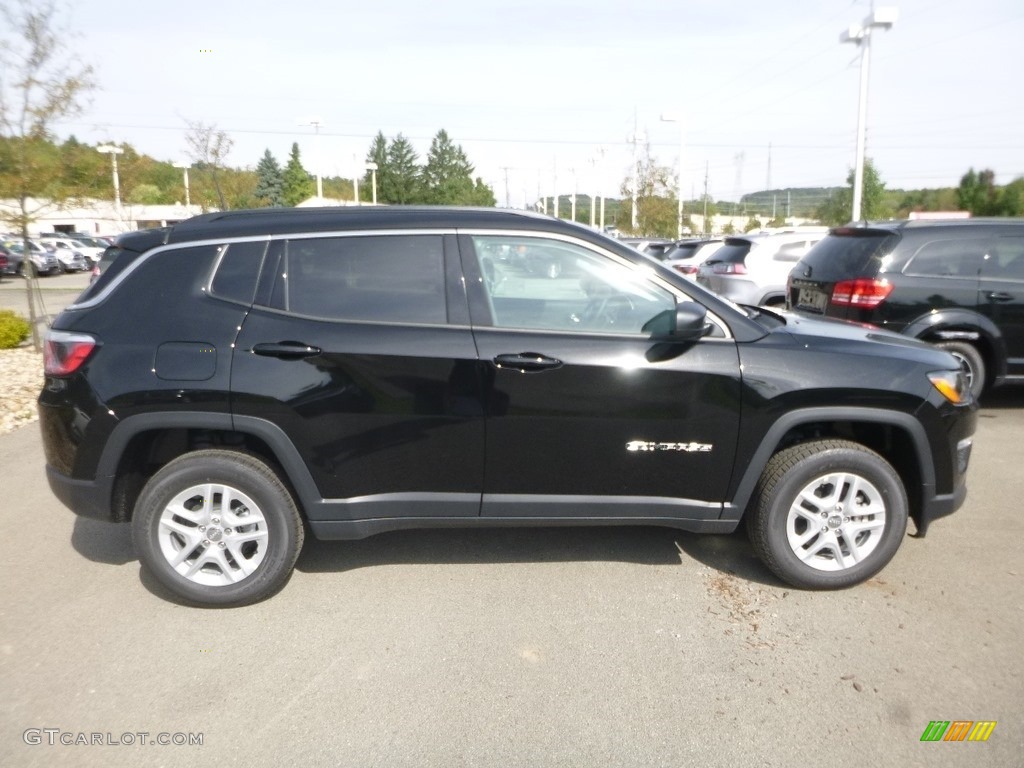 Diamond Black Crystal Pearl 2019 Jeep Compass Sport 4x4 Exterior Photo #129692651
