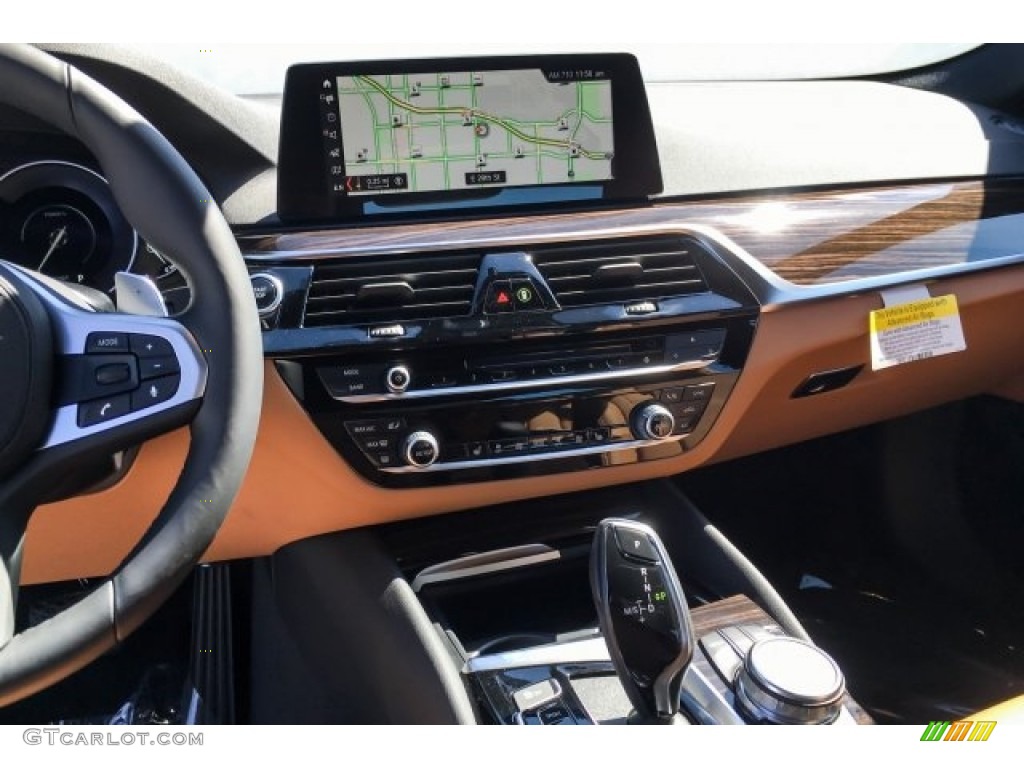 2019 5 Series 530e iPerformance Sedan - Mineral White Metallic / Cognac photo #6