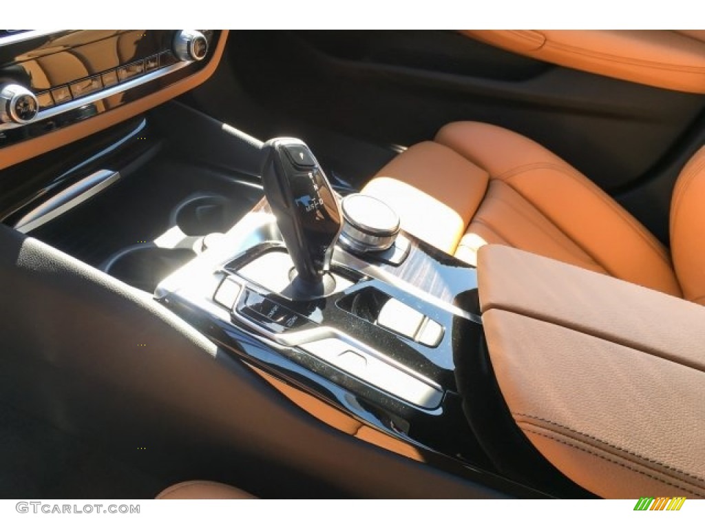 2019 5 Series 530e iPerformance Sedan - Mineral White Metallic / Cognac photo #7