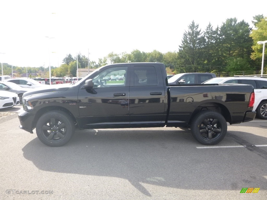 2019 1500 Classic Express Quad Cab 4x4 - Brilliant Black Crystal Pearl / Black photo #2