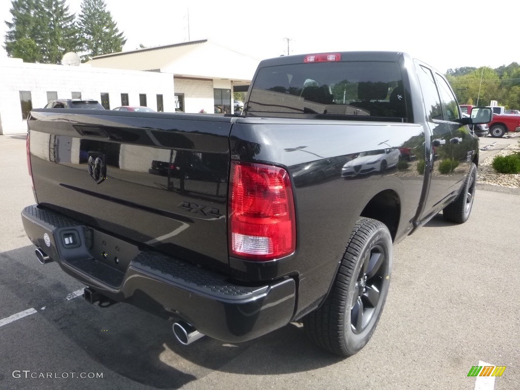 2019 1500 Classic Express Quad Cab 4x4 - Brilliant Black Crystal Pearl / Black photo #5
