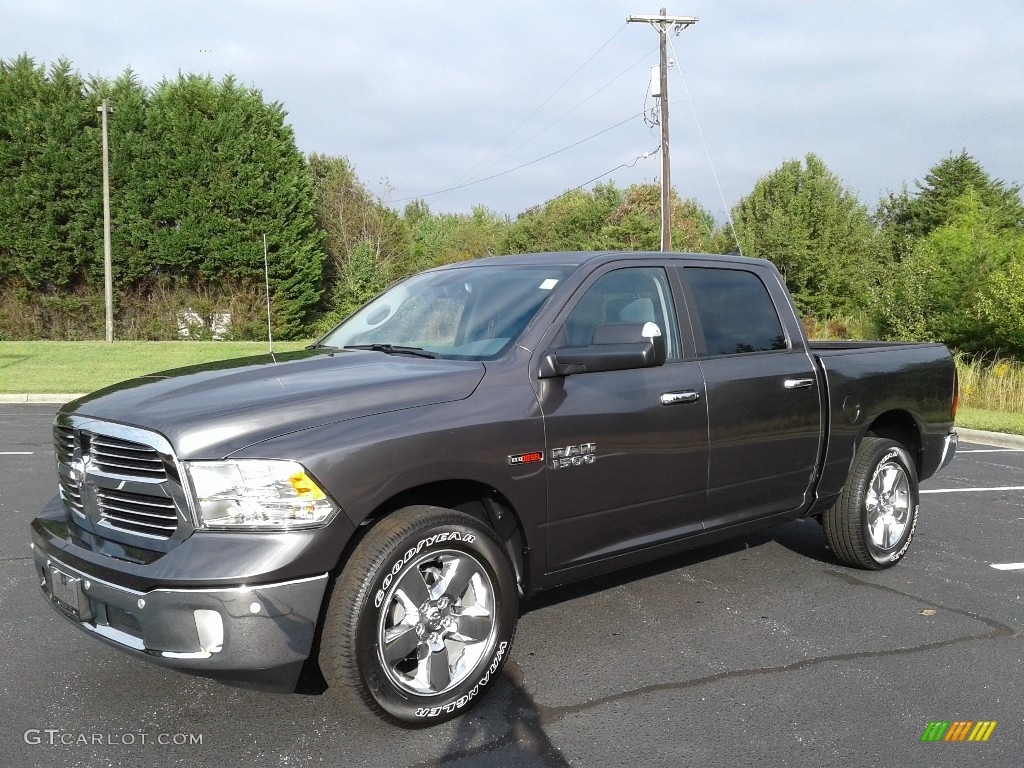 2018 1500 Big Horn Crew Cab 4x4 - Granite Crystal Metallic / Black/Diesel Gray photo #2