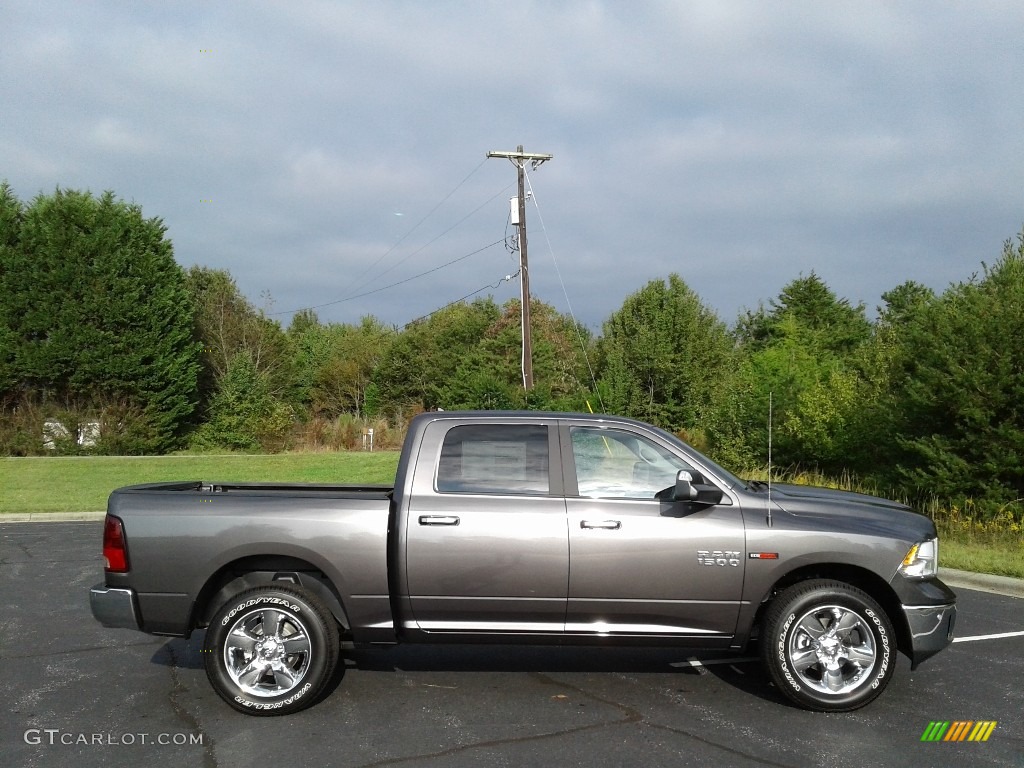 2018 1500 Big Horn Crew Cab 4x4 - Granite Crystal Metallic / Black/Diesel Gray photo #5