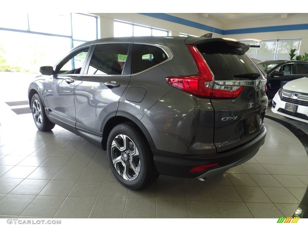 2018 CR-V EX AWD - Modern Steel Metallic / Black photo #7