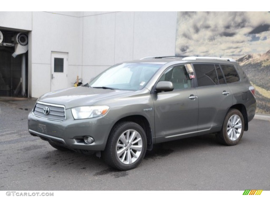 2008 Highlander Hybrid Limited 4WD - Cypress Green Pearl / Ash Gray photo #2