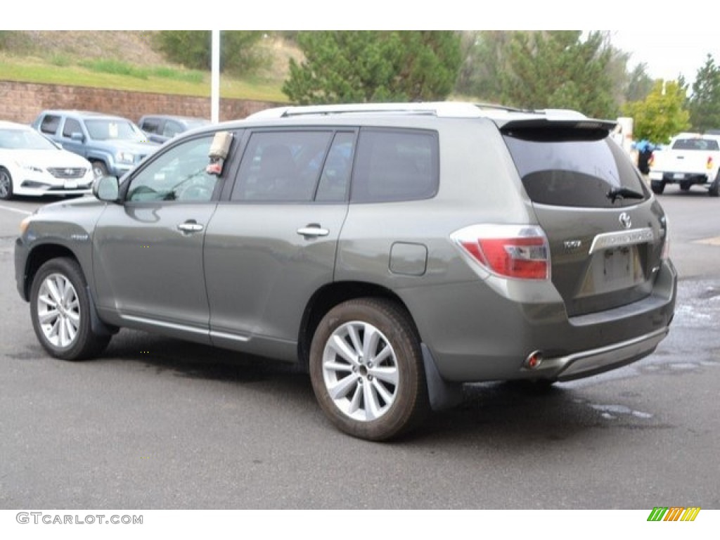 2008 Highlander Hybrid Limited 4WD - Cypress Green Pearl / Ash Gray photo #4