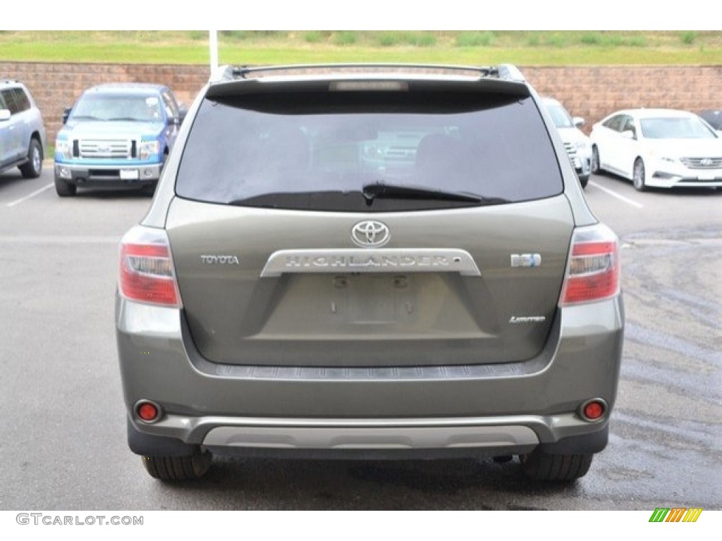 2008 Highlander Hybrid Limited 4WD - Cypress Green Pearl / Ash Gray photo #5