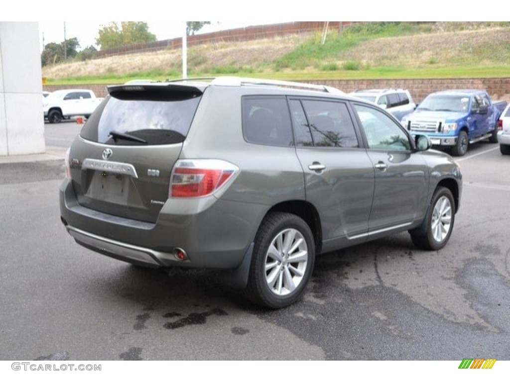 2008 Highlander Hybrid Limited 4WD - Cypress Green Pearl / Ash Gray photo #6