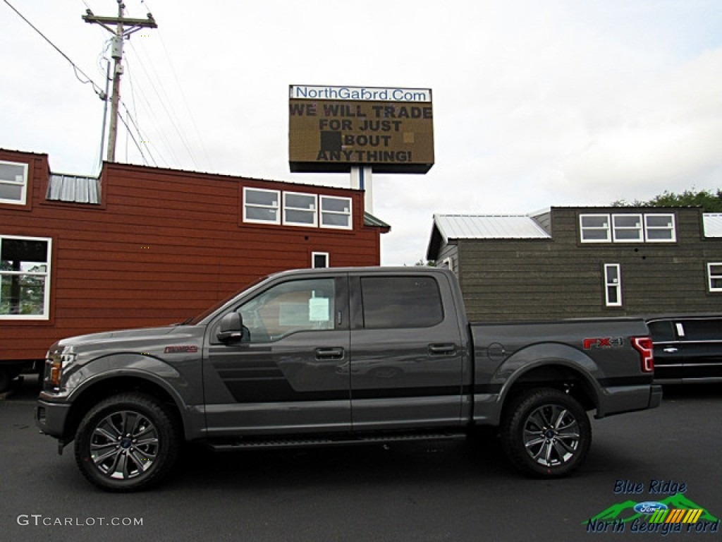 2018 F150 XLT SuperCrew 4x4 - Lead Foot / Special Edition Black/Red photo #2