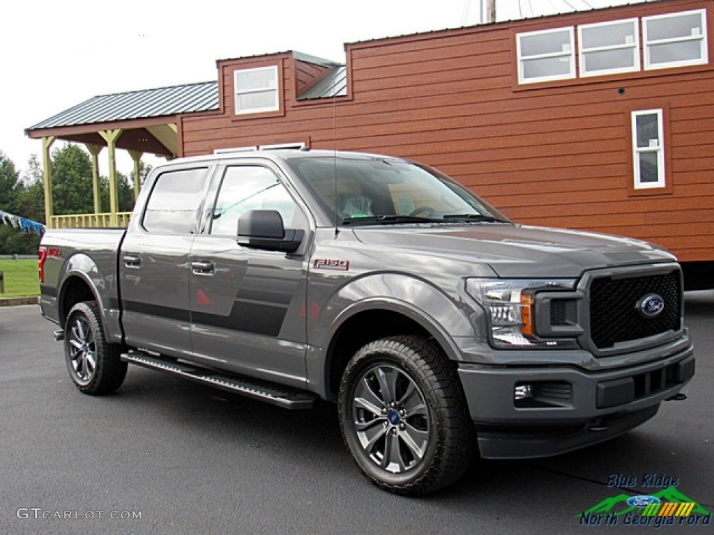 2018 F150 XLT SuperCrew 4x4 - Lead Foot / Special Edition Black/Red photo #7