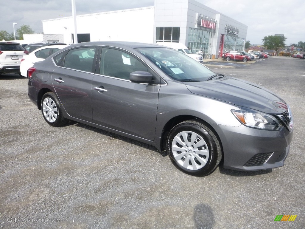 2019 Sentra S - Gun Metallic / Charcoal photo #1