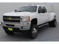 2014 Summit White Chevrolet Silverado 3500HD LTZ Crew Cab 4x4  photo #3