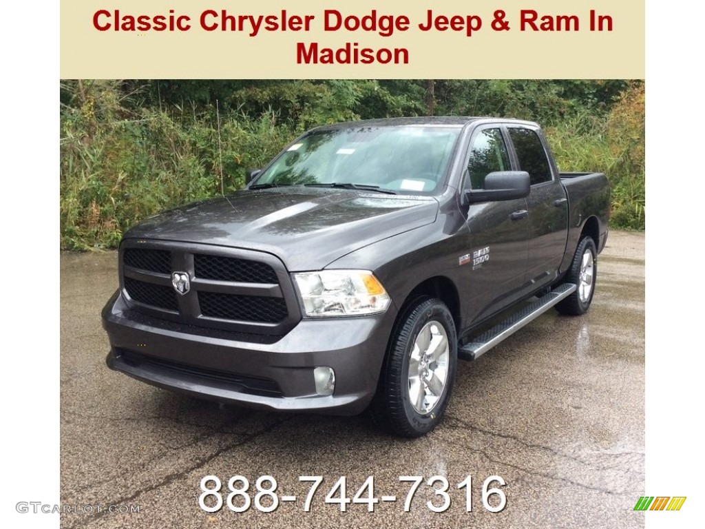 2019 1500 Classic Express Crew Cab 4x4 - Granite Crystal Metallic / Black/Diesel Gray photo #1