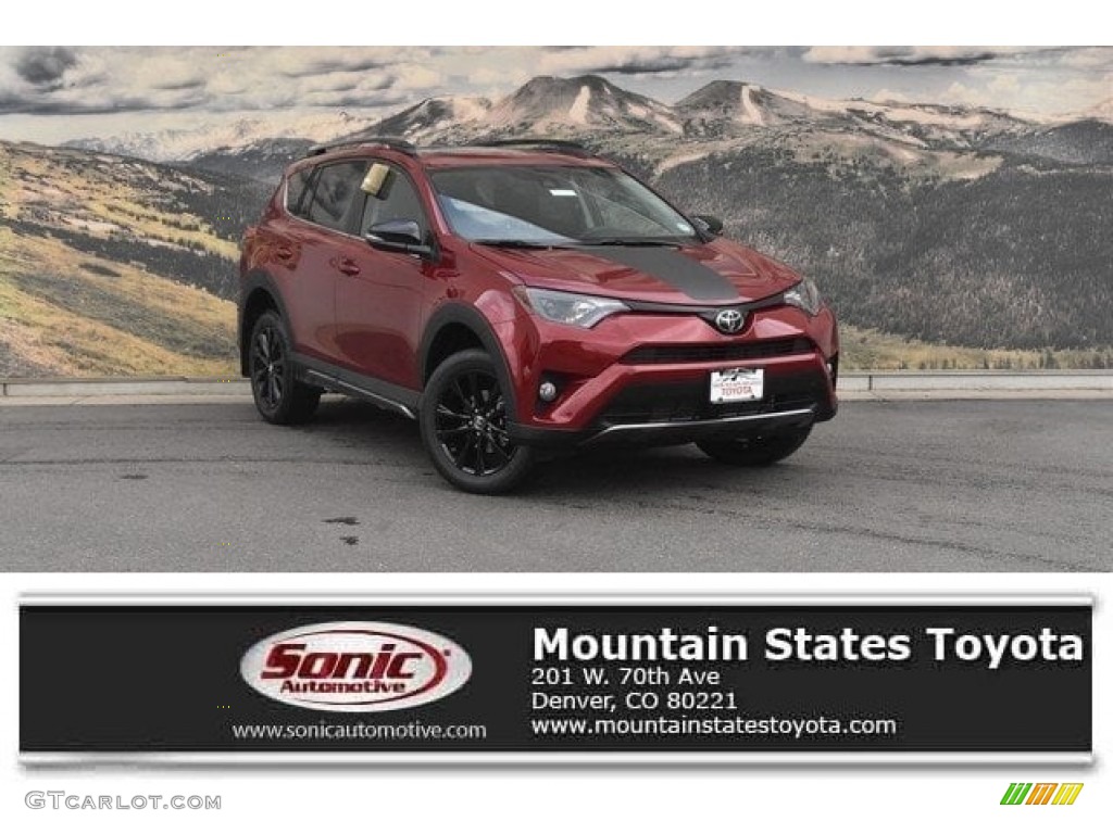 2018 RAV4 XLE AWD - Ruby Flare Pearl / Black photo #1