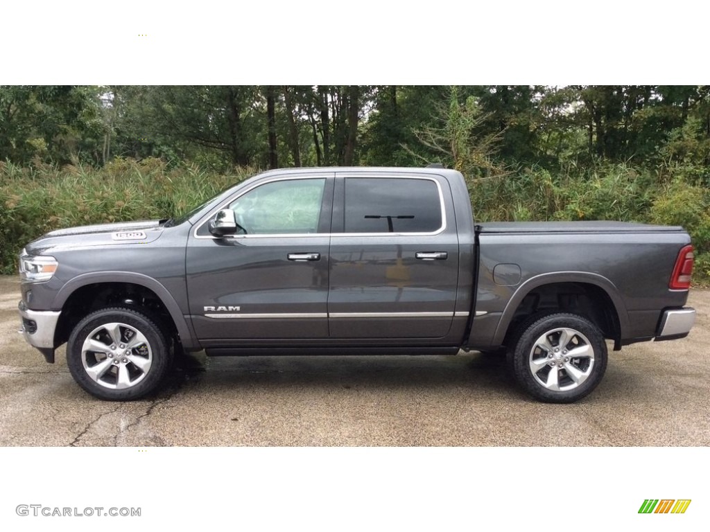 2019 1500 Limited Crew Cab 4x4 - Granite Crystal Metallic / Indigo/Frost photo #3