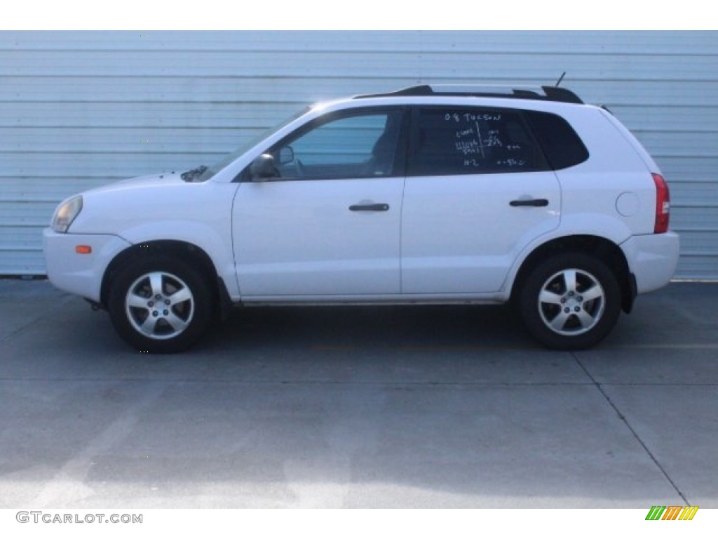 2008 Tucson GLS - Nordic White / Gray photo #7