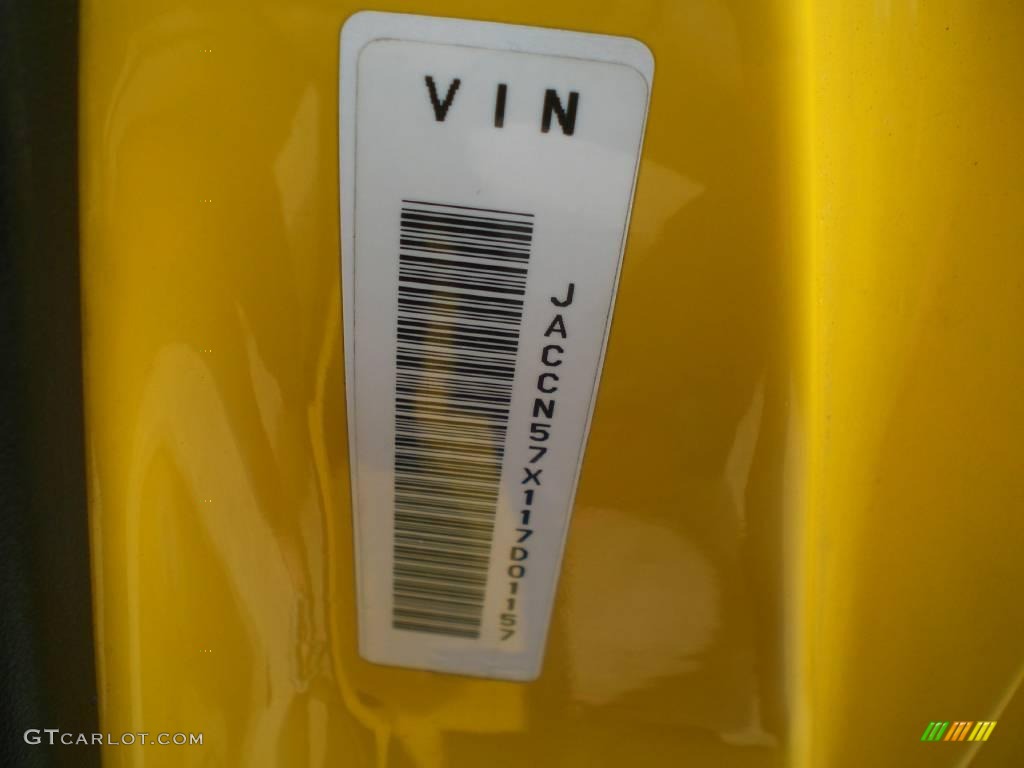 2001 VehiCROSS  - Proton Yellow / Gray/Black photo #12