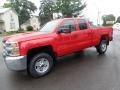 2019 Red Hot Chevrolet Silverado 2500HD Work Truck Double Cab 4WD  photo #4