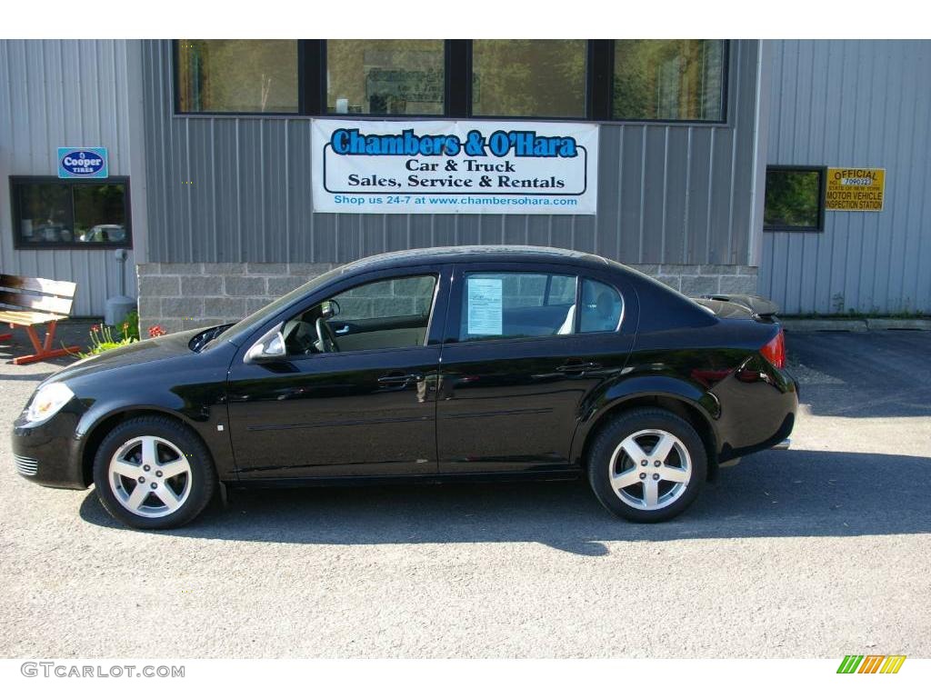 2006 Cobalt LT Sedan - Black / Gray photo #2