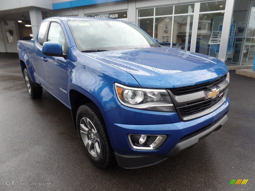 Kinetic Blue Metallic 2019 Chevrolet Colorado Z71 Extended Cab 4x4 Exterior Photo #129704222