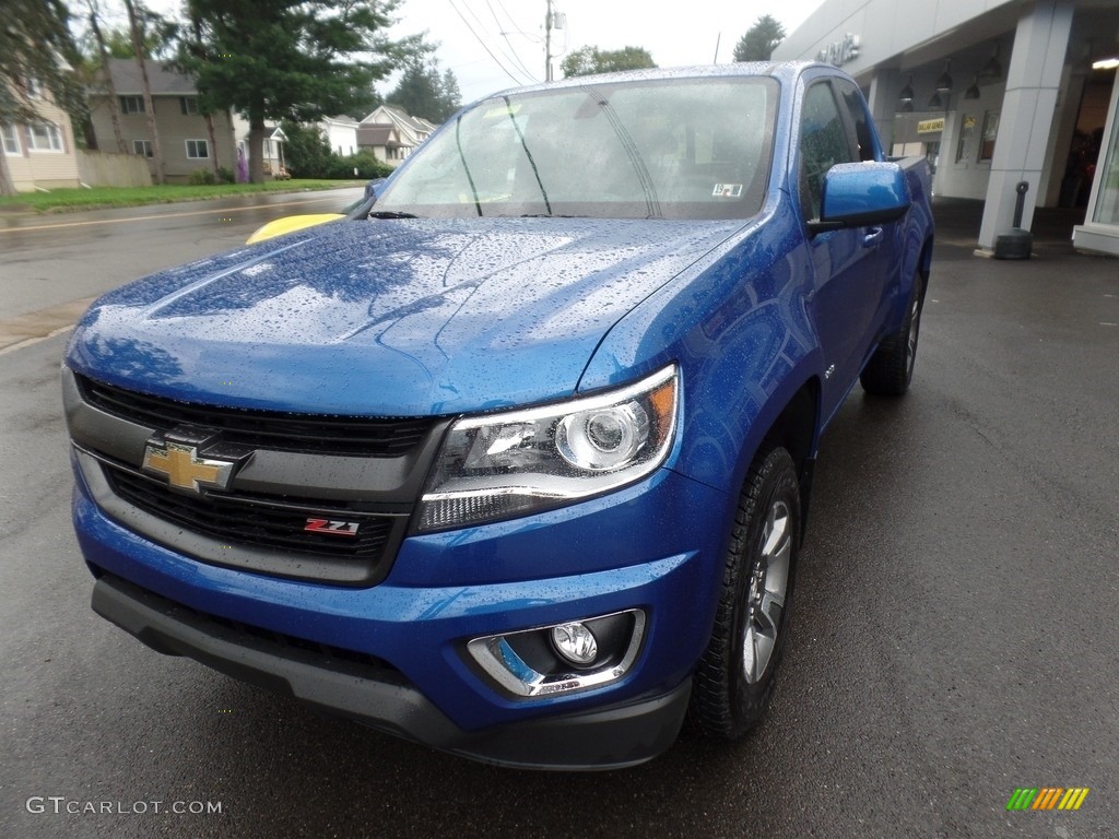 2019 Colorado Z71 Extended Cab 4x4 - Kinetic Blue Metallic / Jet Black/Dark Ash photo #4