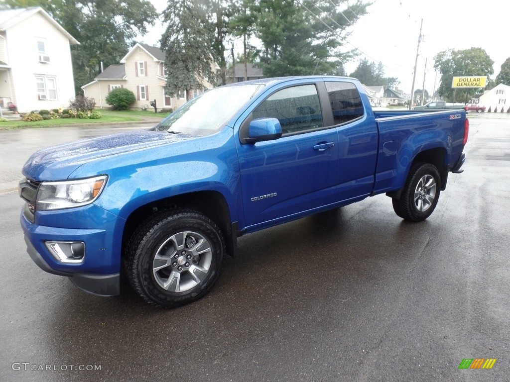 Kinetic Blue Metallic 2019 Chevrolet Colorado Z71 Extended Cab 4x4 Exterior Photo #129704300