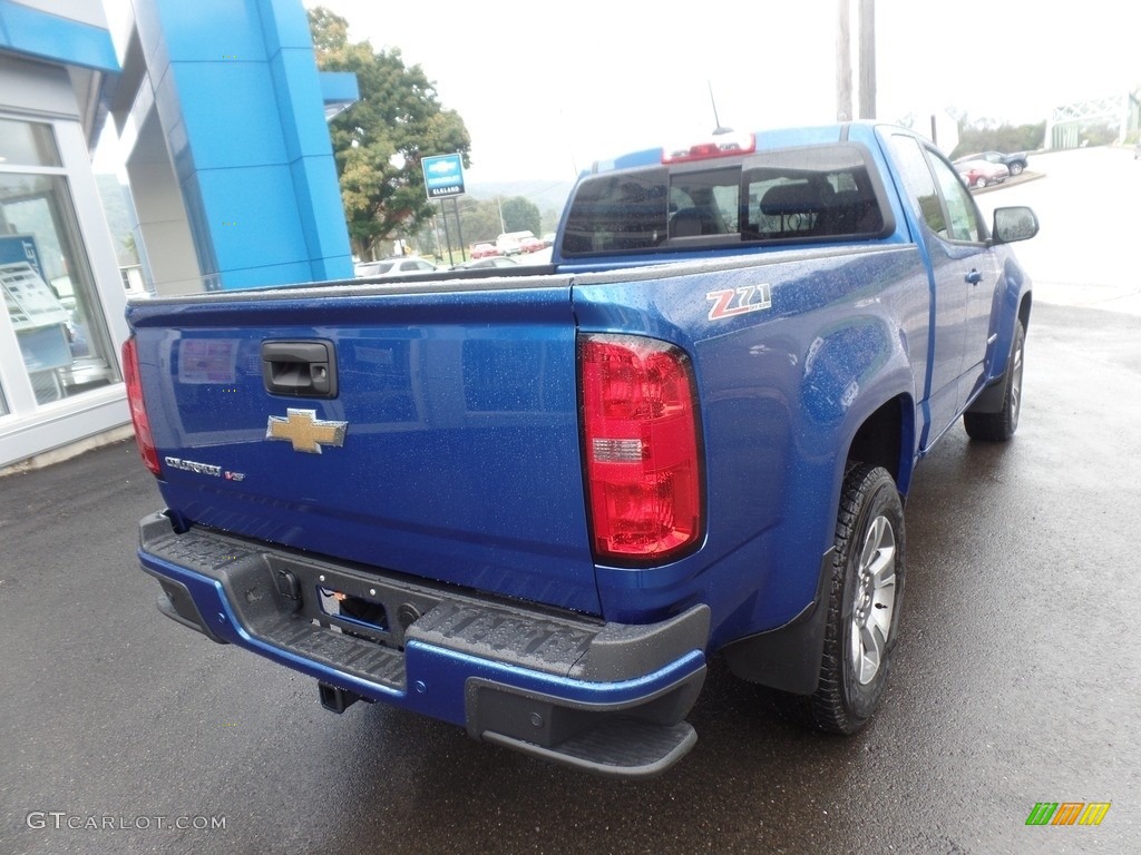 2019 Colorado Z71 Extended Cab 4x4 - Kinetic Blue Metallic / Jet Black/Dark Ash photo #9