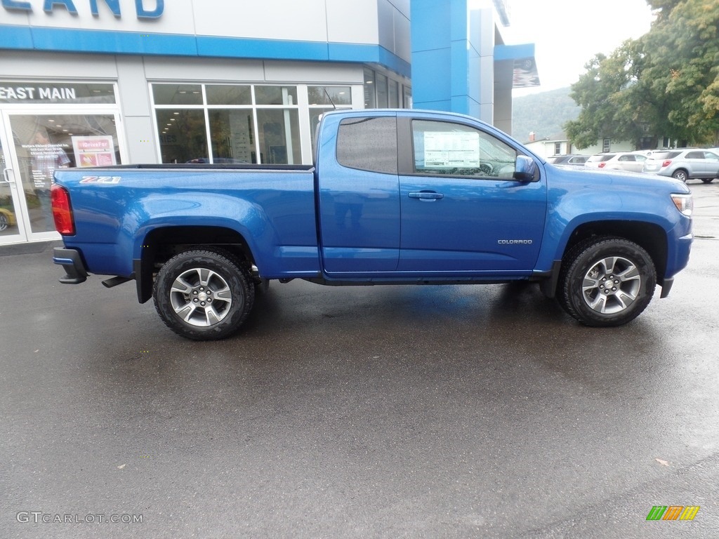 Kinetic Blue Metallic 2019 Chevrolet Colorado Z71 Extended Cab 4x4 Exterior Photo #129704474