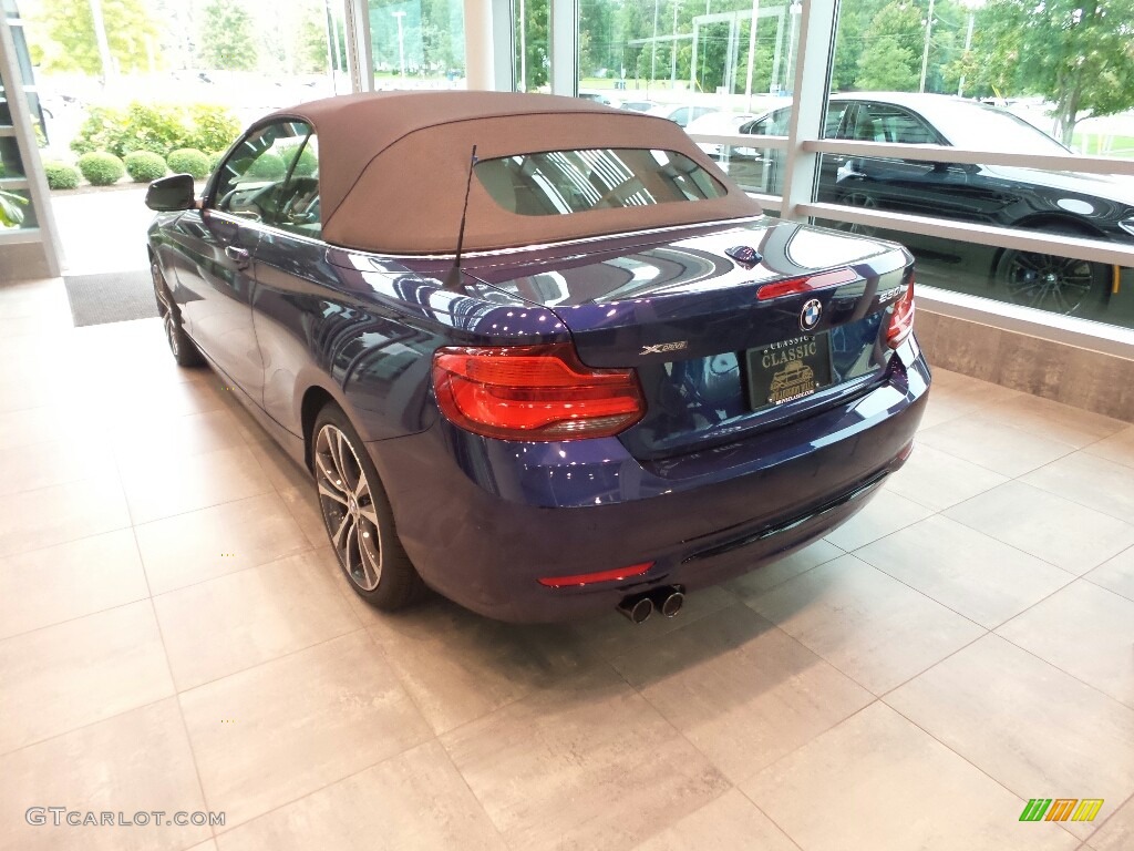 2019 2 Series 230i xDrive Convertible - Mediterranean Blue Metallic / Black photo #2