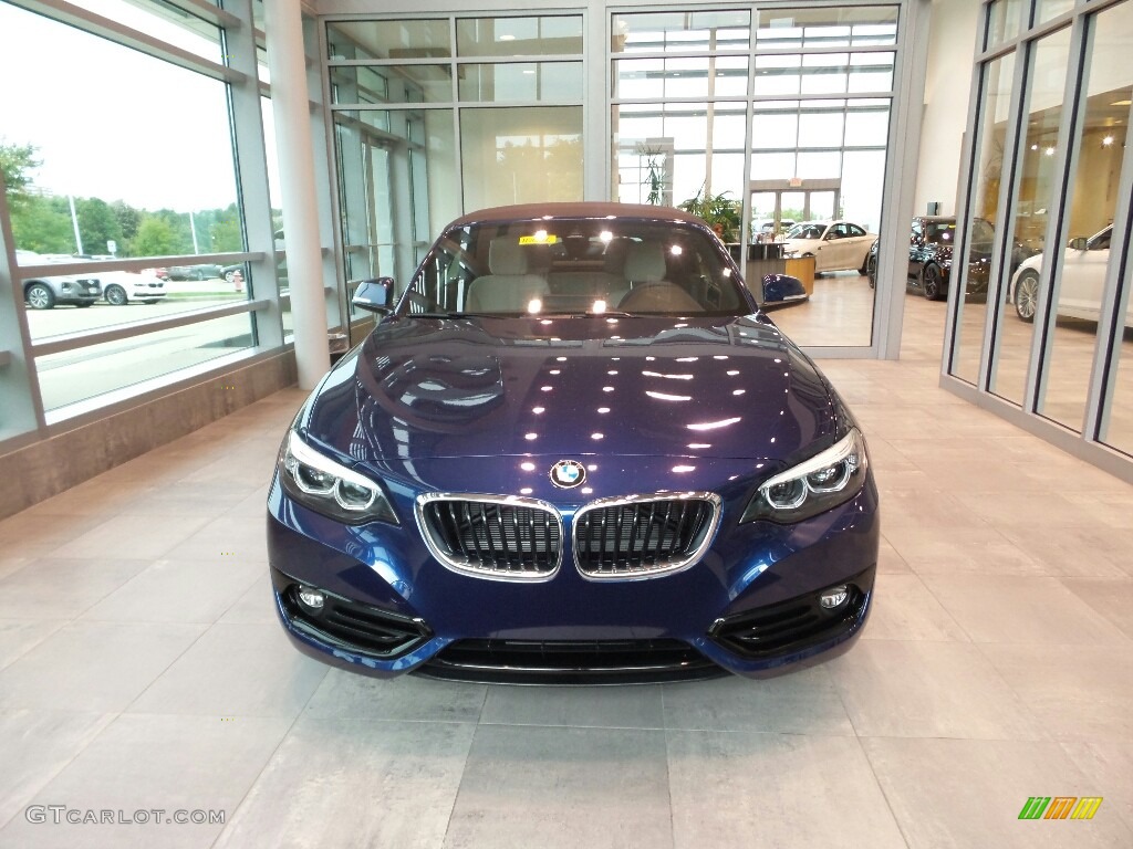 2019 2 Series 230i xDrive Convertible - Mediterranean Blue Metallic / Black photo #4