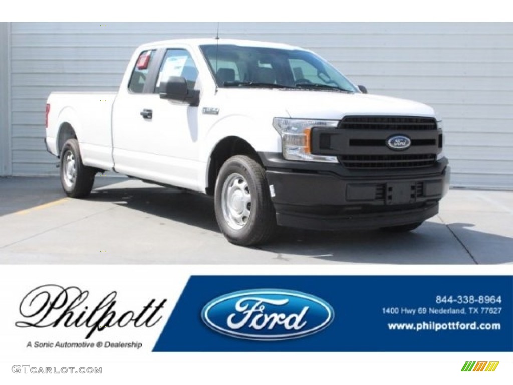 2018 F150 XL SuperCab - Oxford White / Earth Gray photo #1
