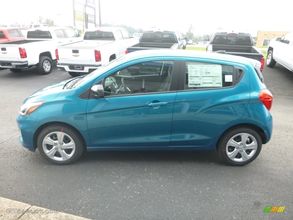 2019 Spark LS - Caribbean Blue Metallic / Jet Black photo #7