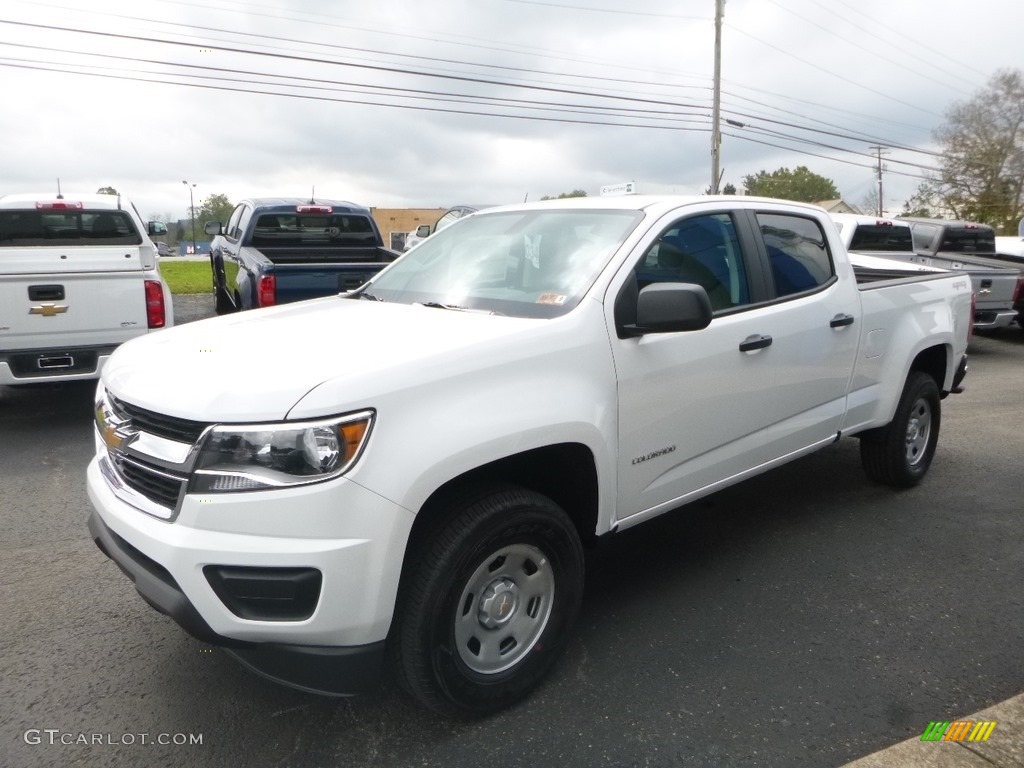 Summit White 2019 Chevrolet Colorado WT Crew Cab 4x4 Exterior Photo #129710195