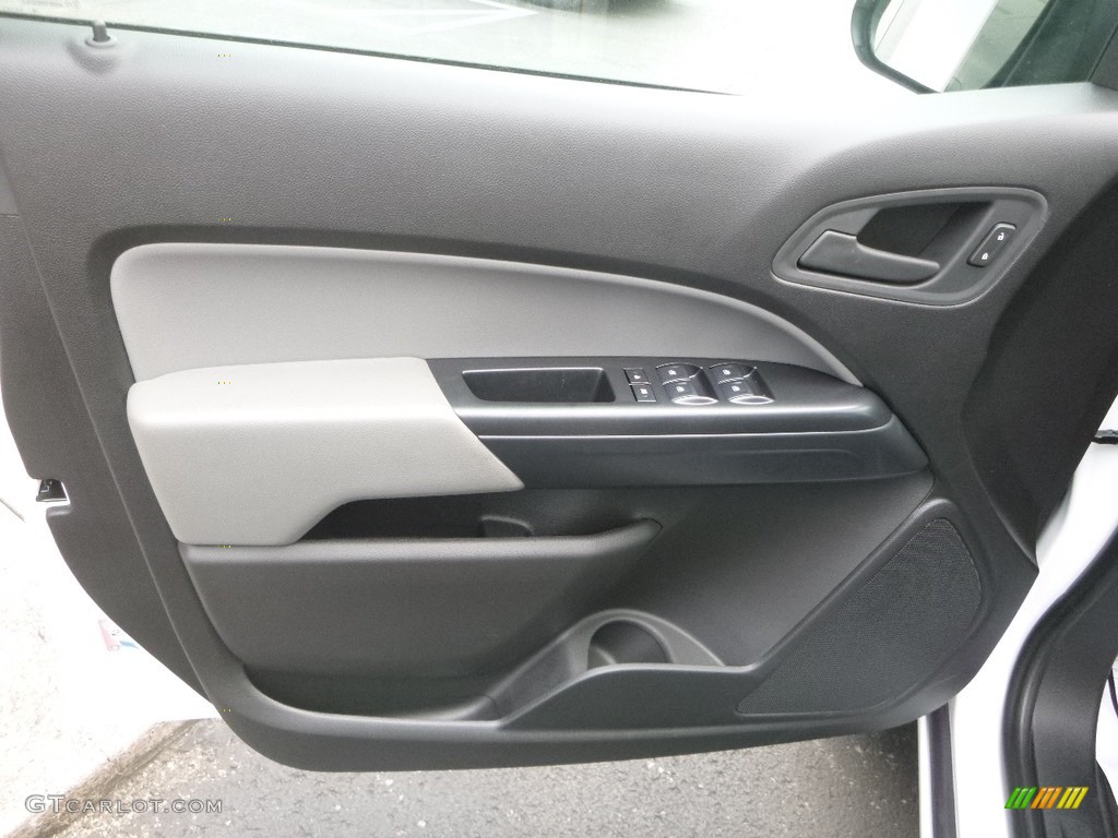 2019 Chevrolet Colorado WT Crew Cab 4x4 Jet Black/Dark Ash Door Panel Photo #129710366