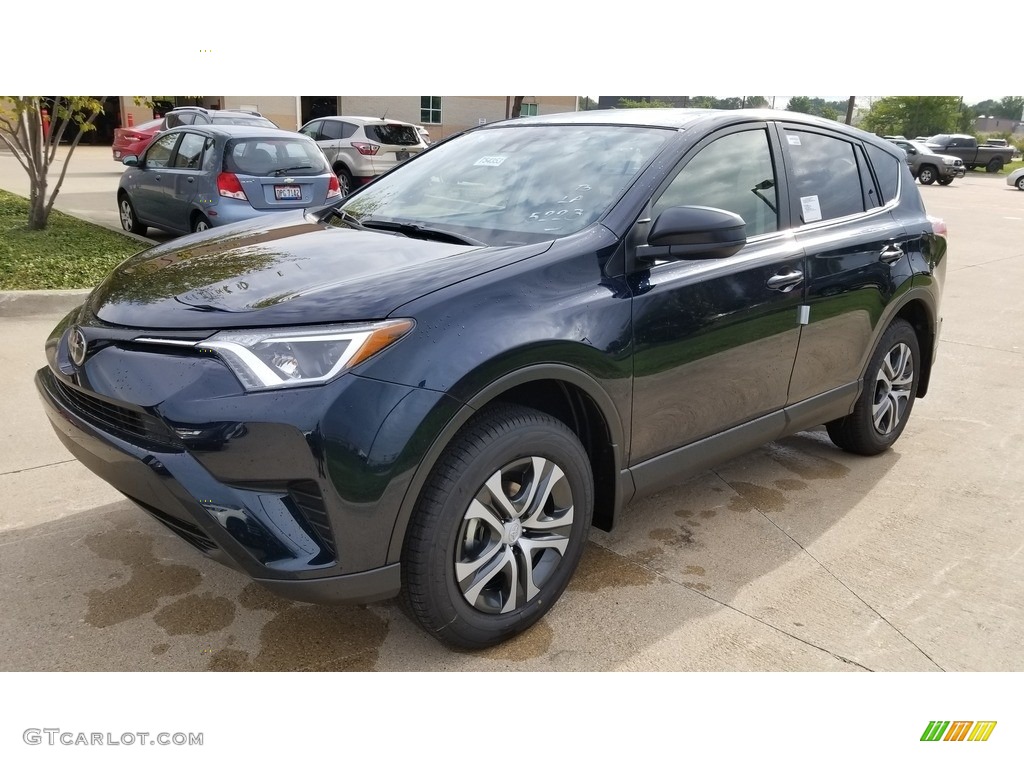 2018 RAV4 LE - Galactic Aqua Mica / Black photo #1