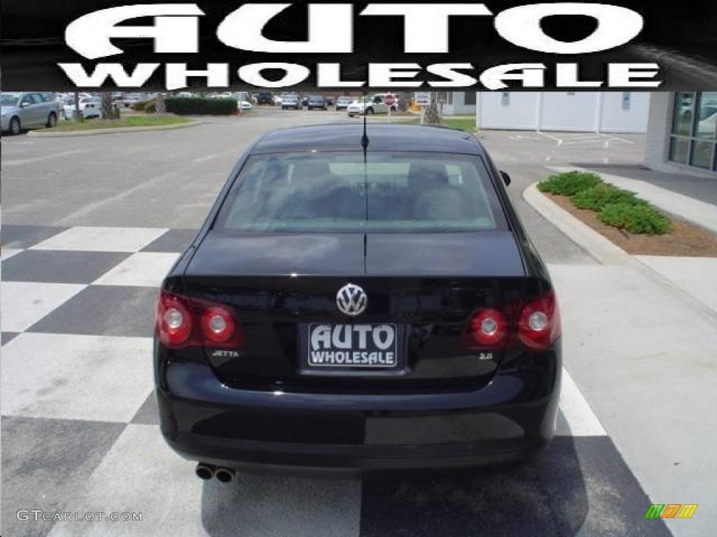 2008 Jetta S Sedan - Black / Anthracite Black photo #3