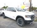 2019 Bright White Ram 1500 Rebel Crew Cab 4x4  photo #7