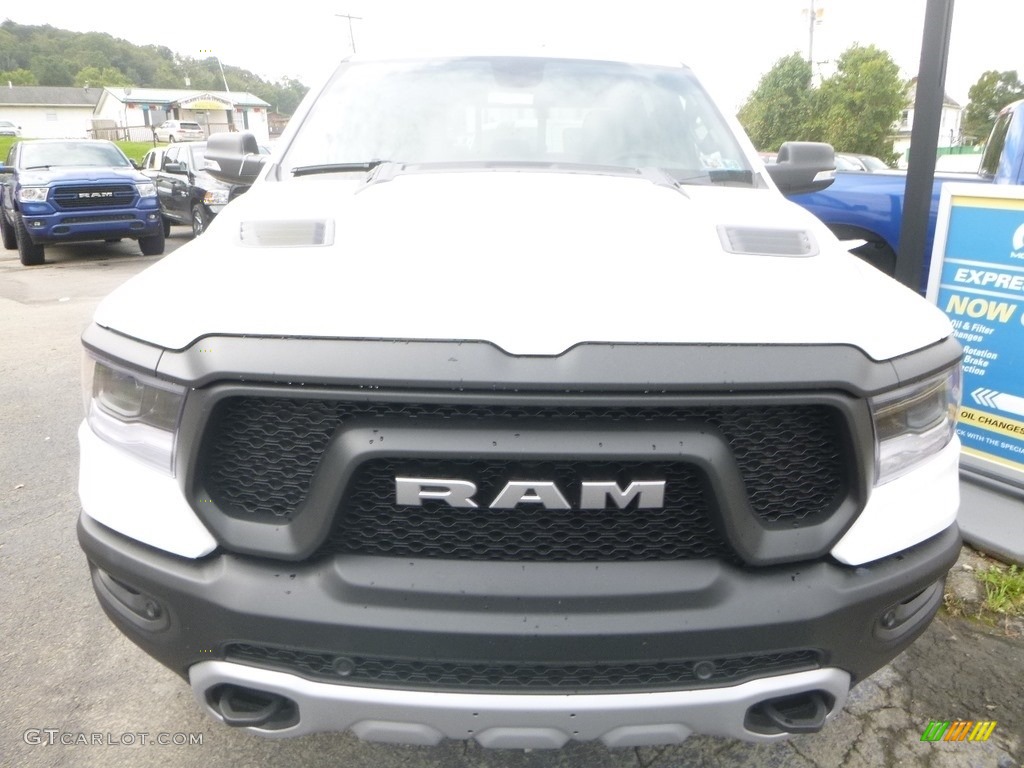 2019 1500 Rebel Crew Cab 4x4 - Bright White / Black/Red photo #8