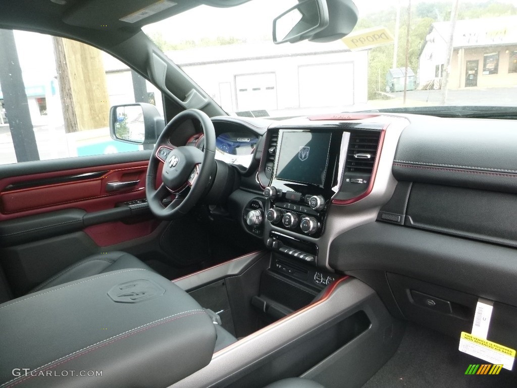 2019 1500 Rebel Crew Cab 4x4 - Bright White / Black/Red photo #10