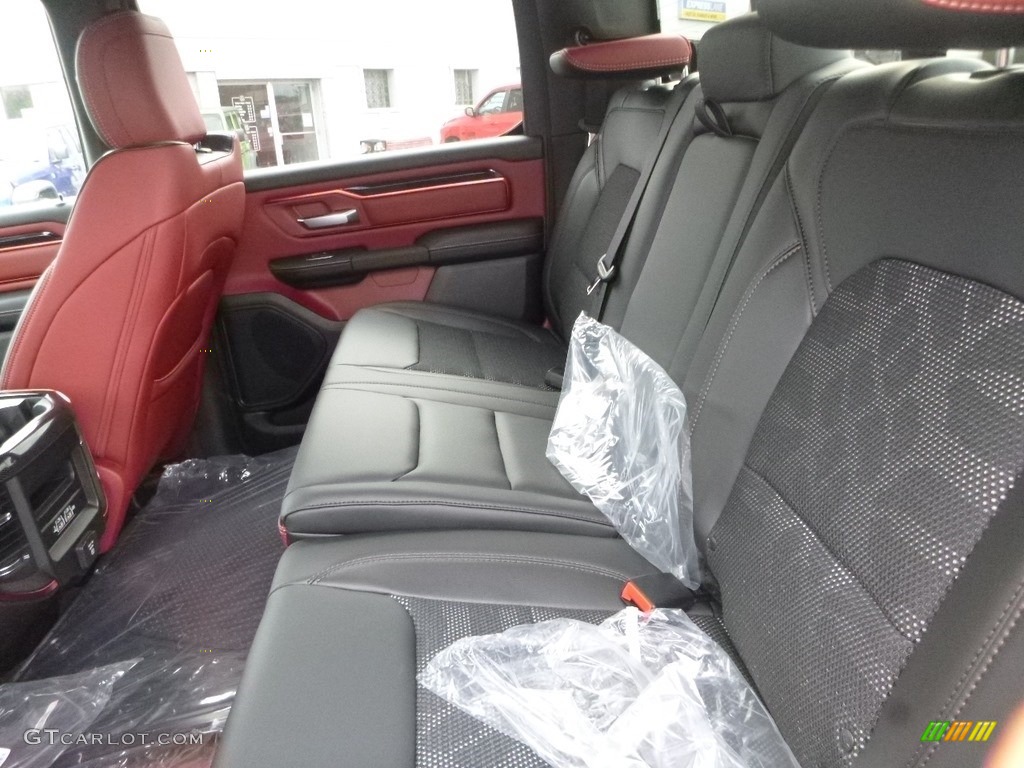 2019 1500 Rebel Crew Cab 4x4 - Bright White / Black/Red photo #11
